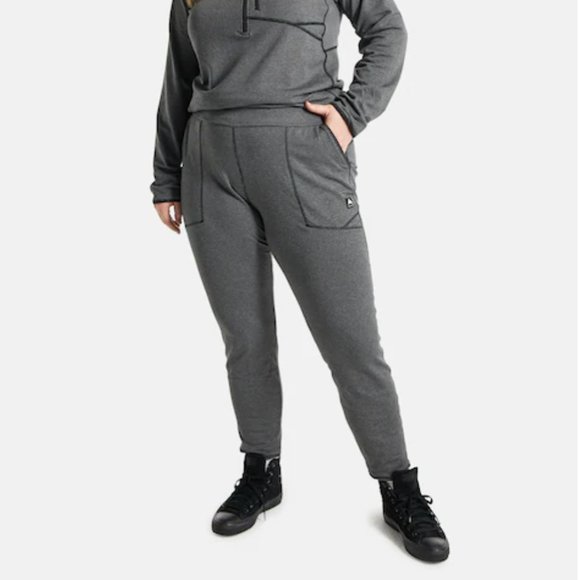 Burton Pants - BURTON Women's Stockrun Grid TECHNICAL LIFESTYLE PANTS Sz M in True Black